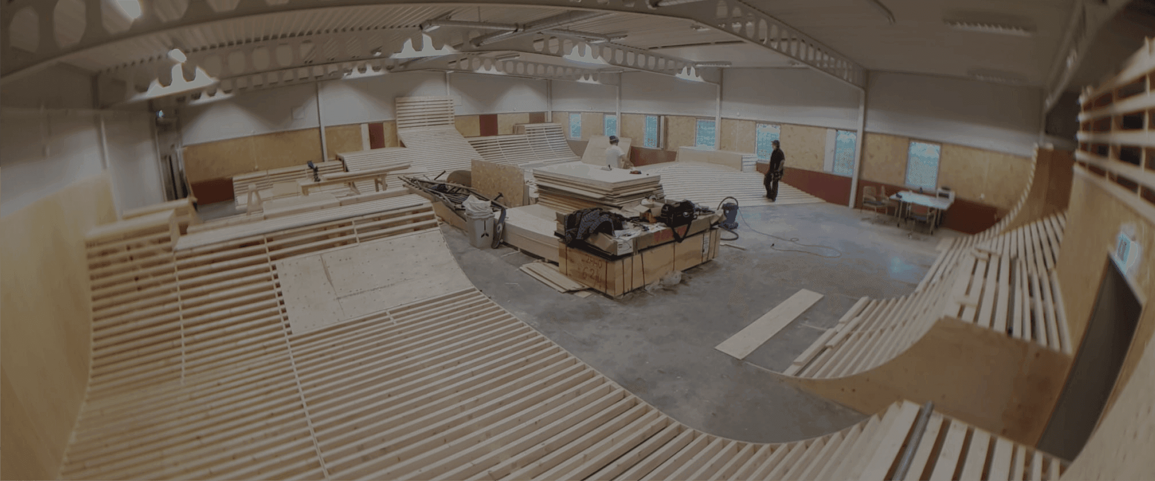 Skatepark drewniany - realizacja