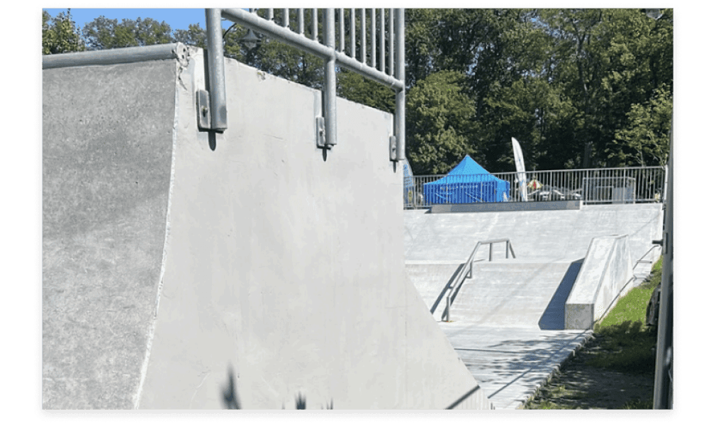 Skatepark przed naprawą