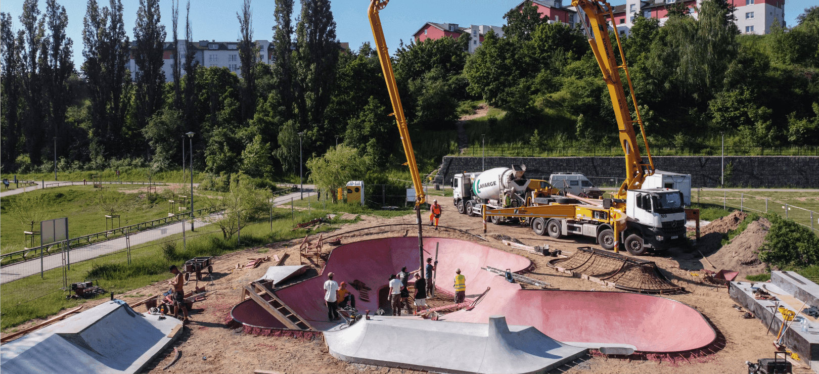 Skateparki betonowe - realizacja